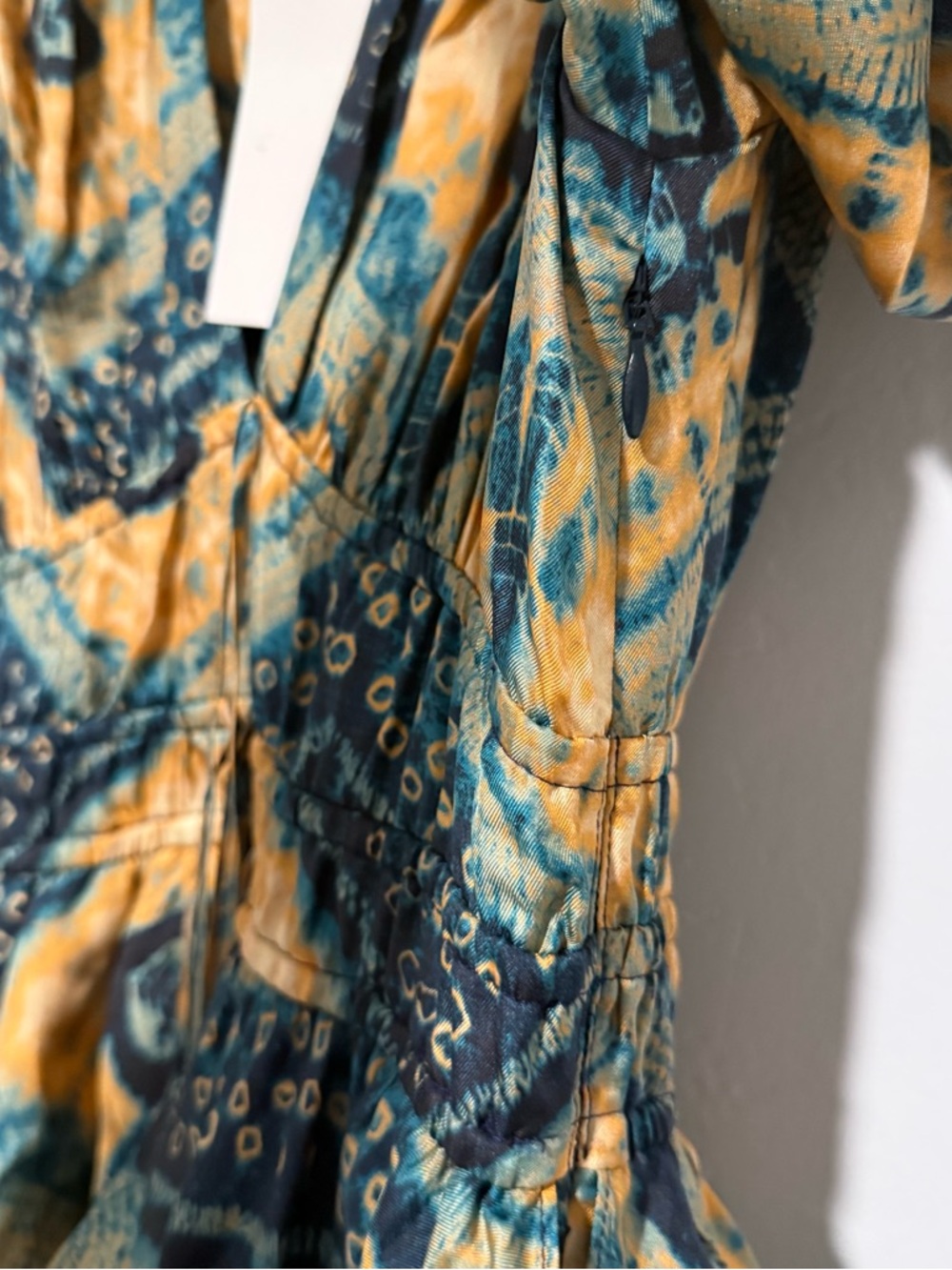 Ulla Johnson Women’s Zita Ruffled Silk Twill Mini Dress Constellation Size 6 - Picture 7 of 10